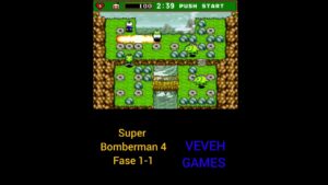 Super Bomberman 4 Fase 1-1 #shorts