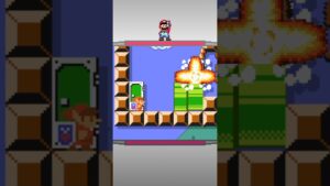 ボンバーマンでズルするマリオ(リンク)